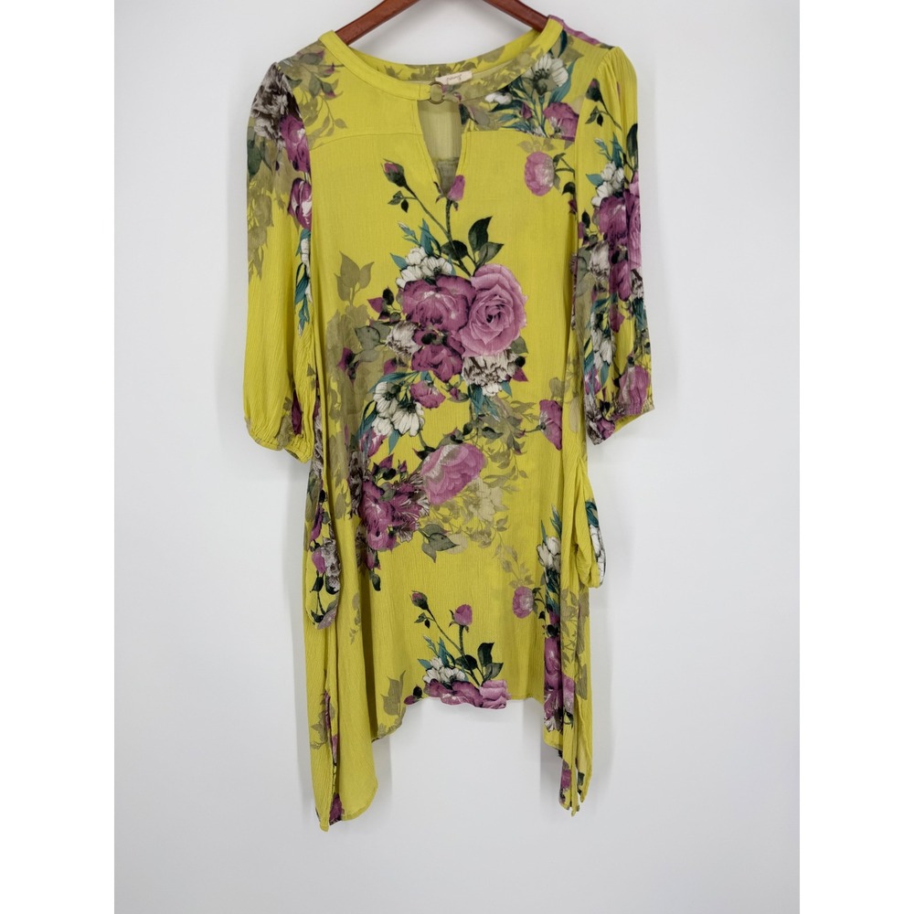 Oddi Women's Dress Sharkbite Medium Boho Cottagecore Garden Party Feminine